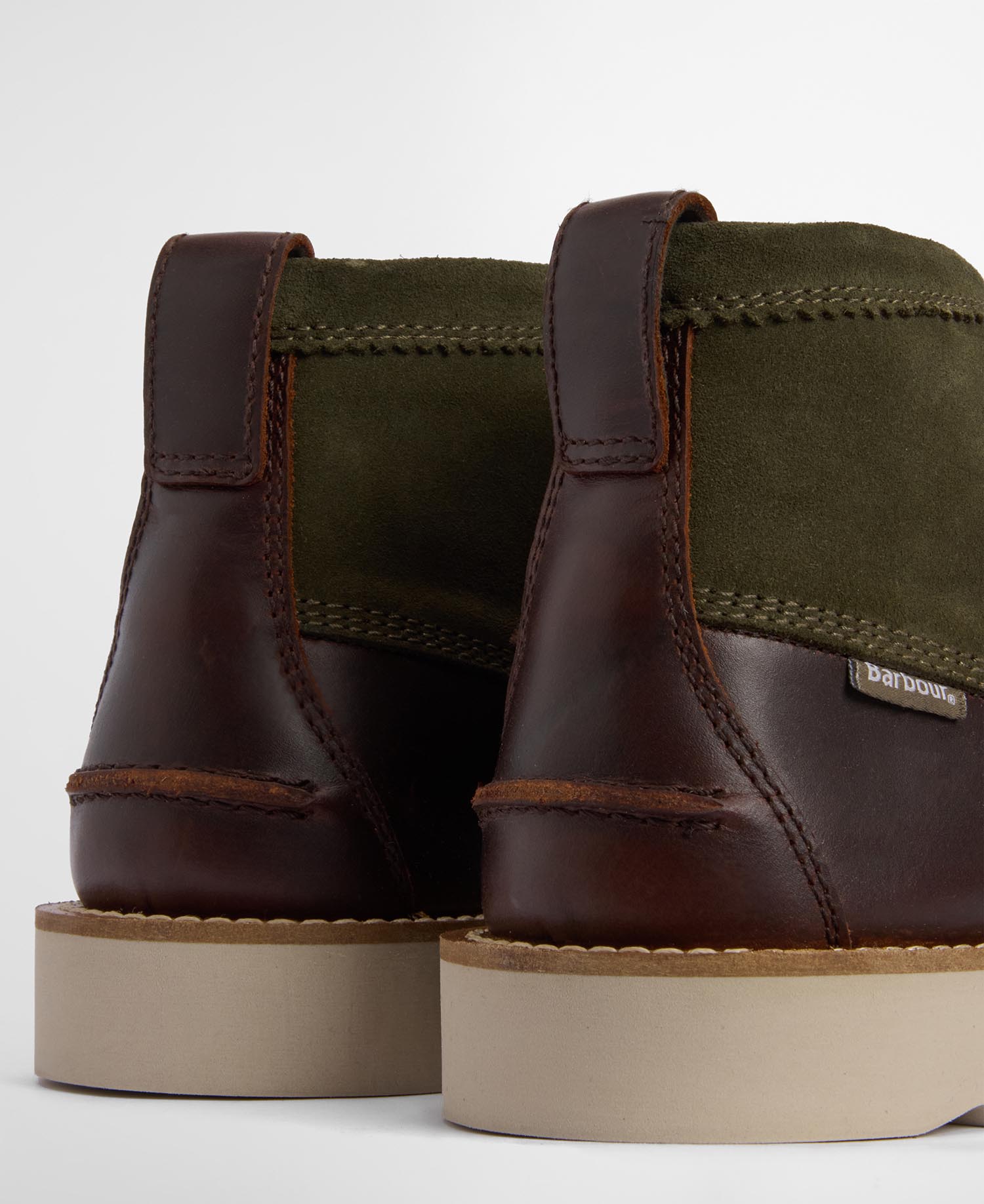 Barbour Hadston Boot Chukka Boots OL32 Olive/Dark Brown
