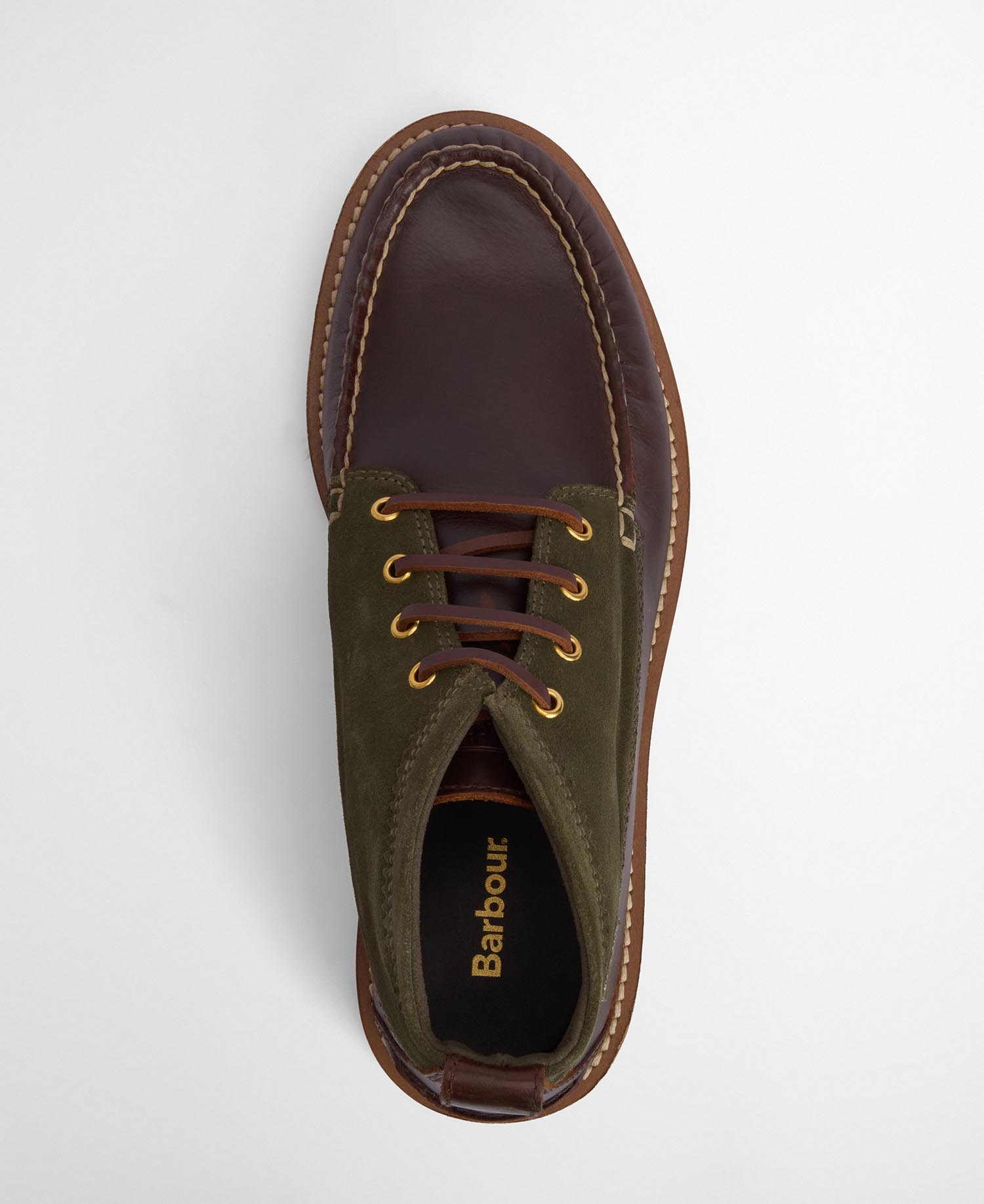 Barbour Hadston Boot Chukka Boots OL32 Olive/Dark Brown