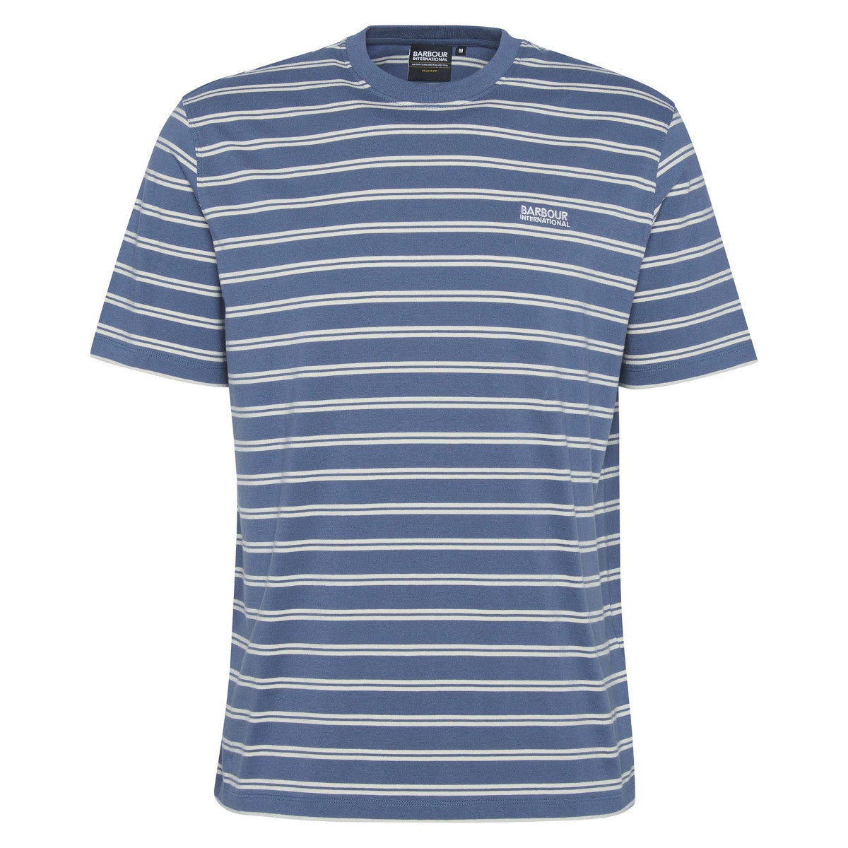 Barbour International Bernie Stripe T-Shirt BL45 Washed Blue