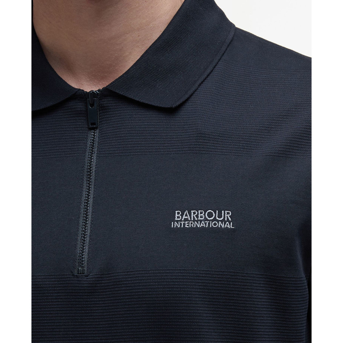 Barbour International Chapter Jacquard Polo BK11 Black