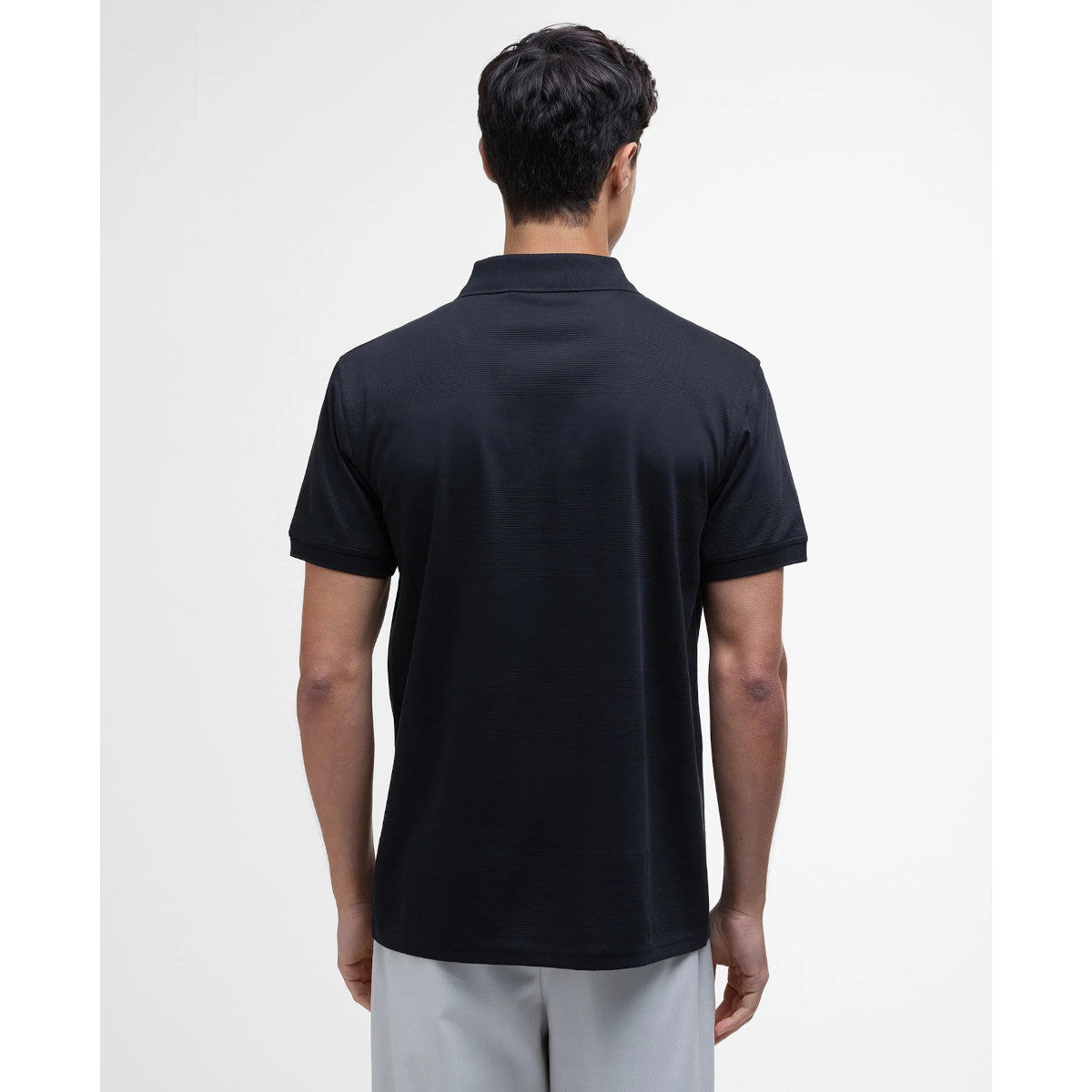 Barbour International Chapter Jacquard Polo BK11 Black