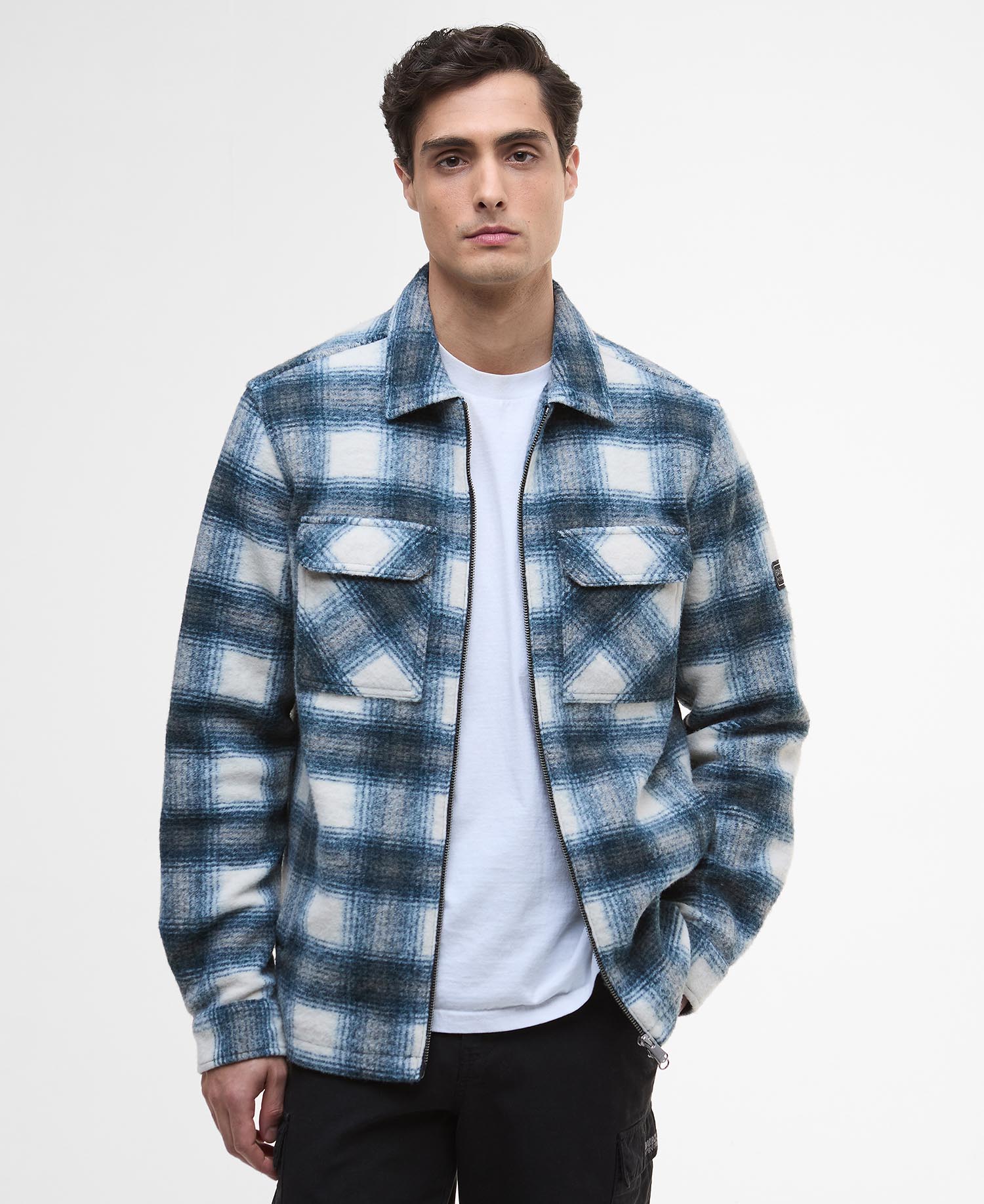 Barbour International Clayton Overshirt GN87 Shaded Emerald