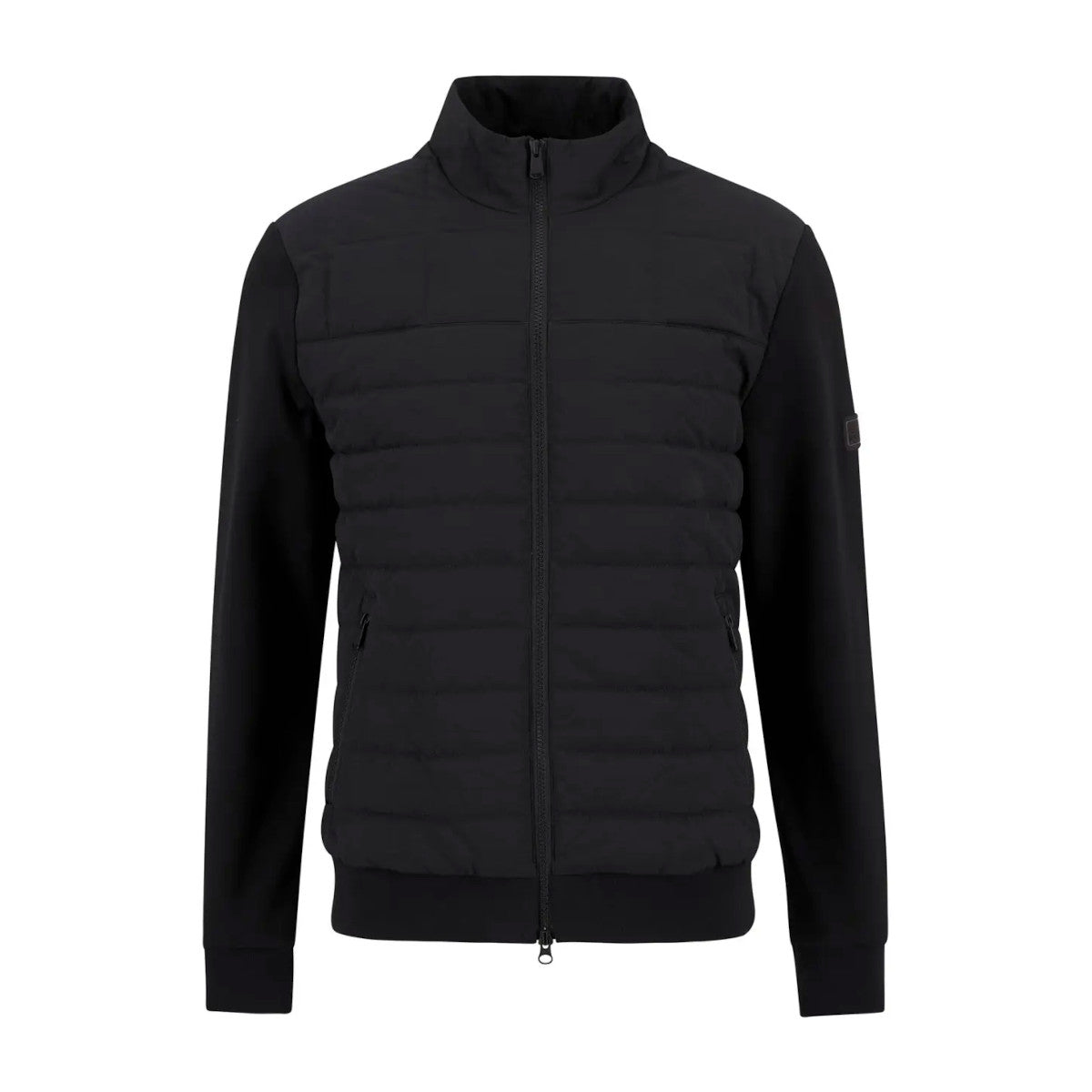 Barbour International Collins Quilted Sweater BK11 Black