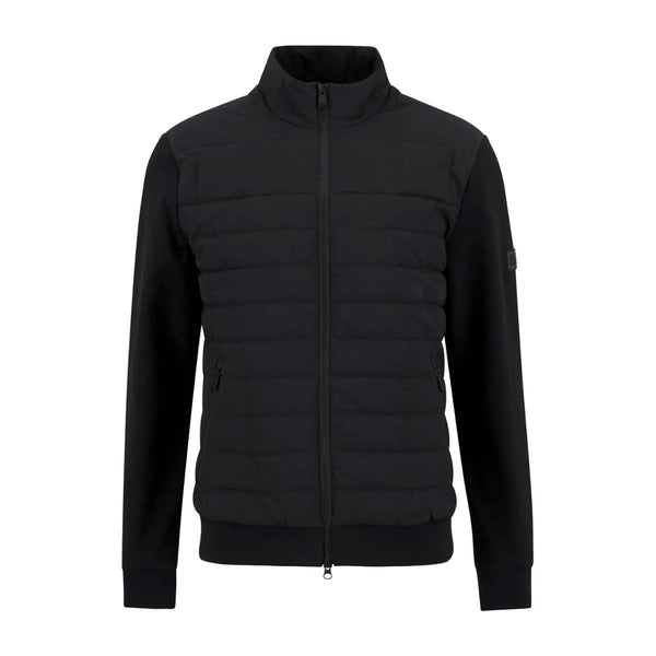 Barbour International Collins Quilted Sweater BK11 Black