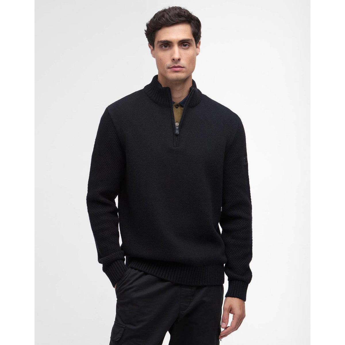 BarbourInternationalEnfieldFunnelNeckSweaterBK11Black__3