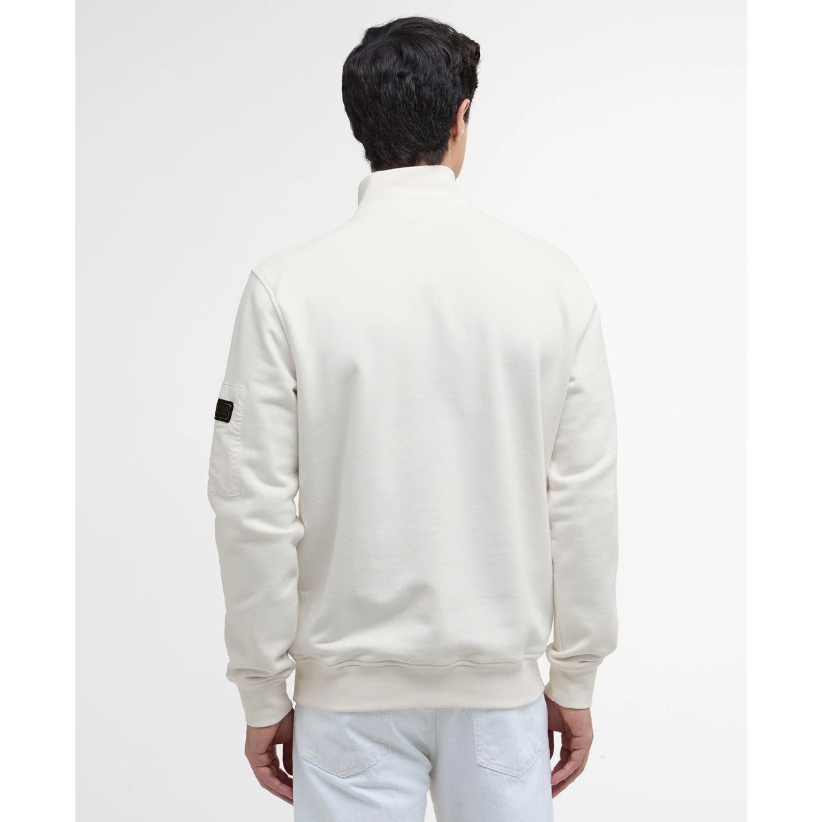 Barbour International Ewan Funnel Neck Sweatshirt WH32  Whisper White