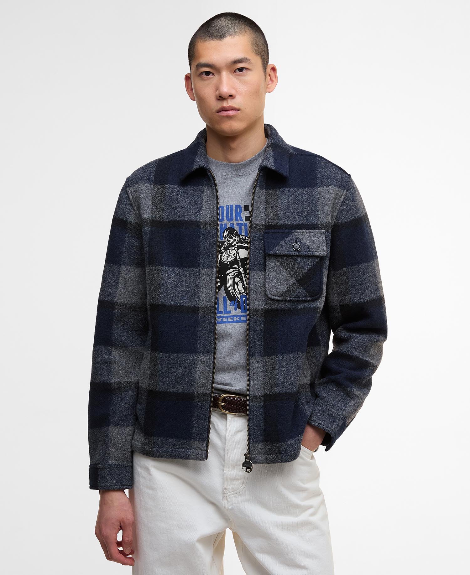 Barbour International Hailwood Overshirt NY91 Navy