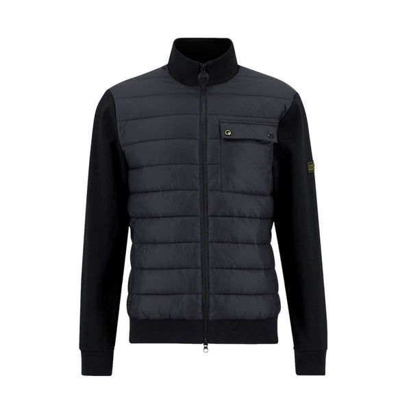 Barbour International Heysham Quilted Sweater BK11 Black