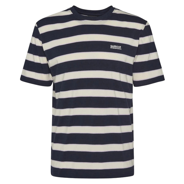 Barbour International Luca Striped T-Shirt NY91 Navy