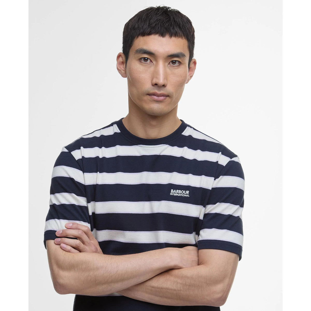 Barbour International Luca Striped T-Shirt NY91 Navy