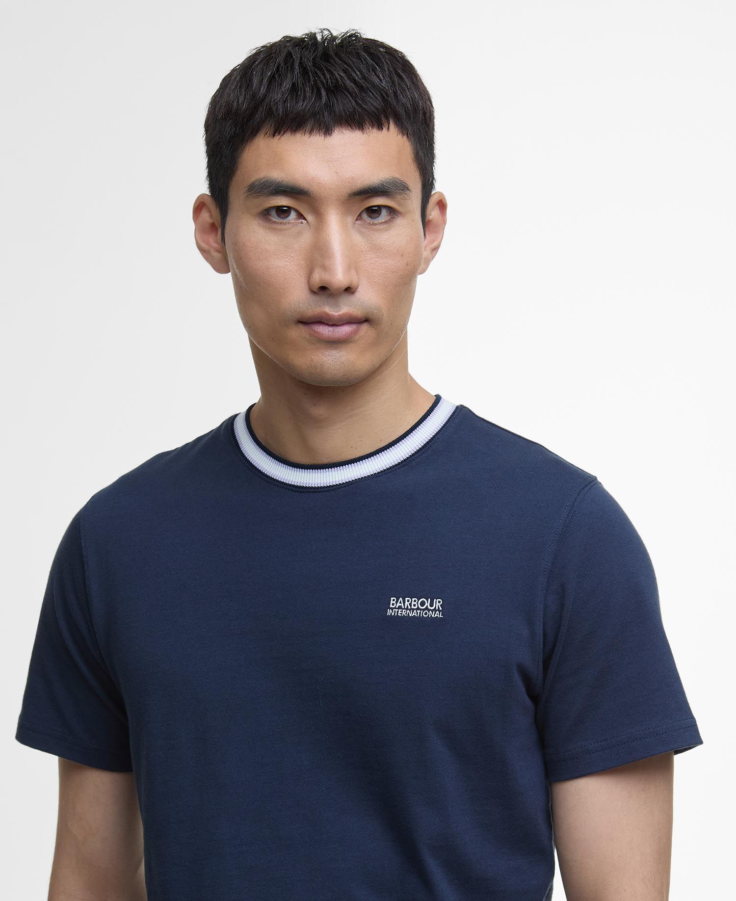 Barbour International Luca Tipped T-Shirt NY91 Navy