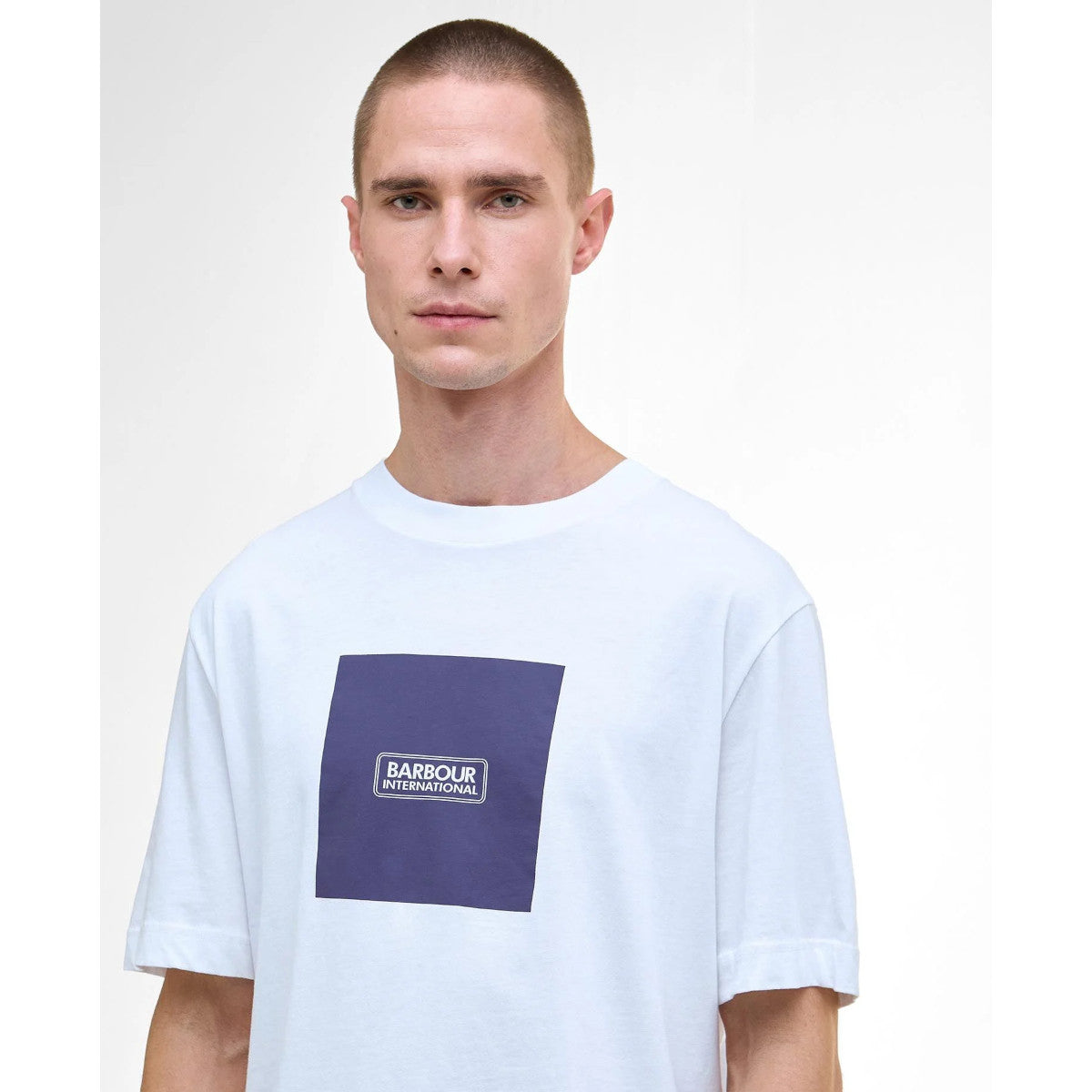 Barbour International Mass Graphic T-Shirt WH11 White