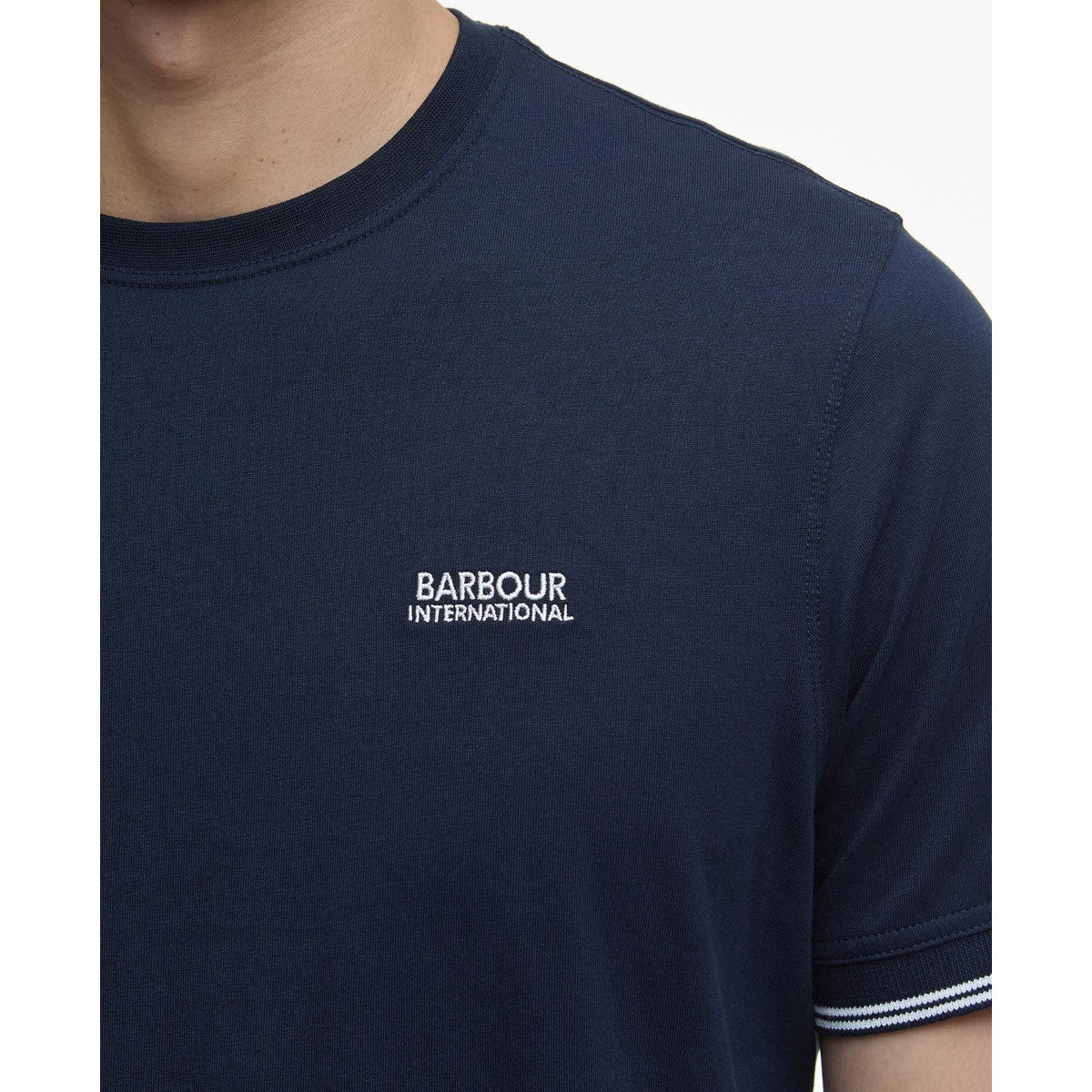 Barbour International Phillip Tipped Cuff T-Shirt NY91 Navy