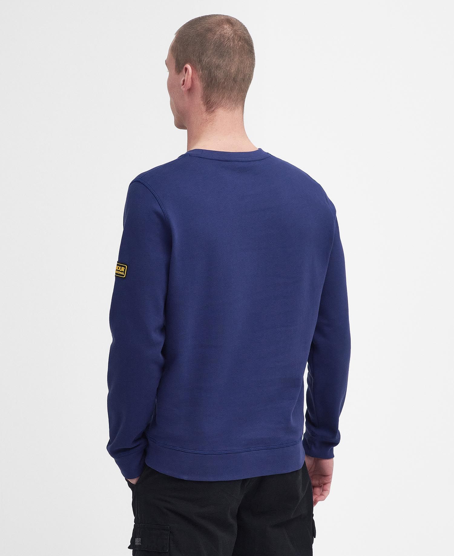 Barbour International Racer Badge Sweatshirt BU53 Pigment Navy