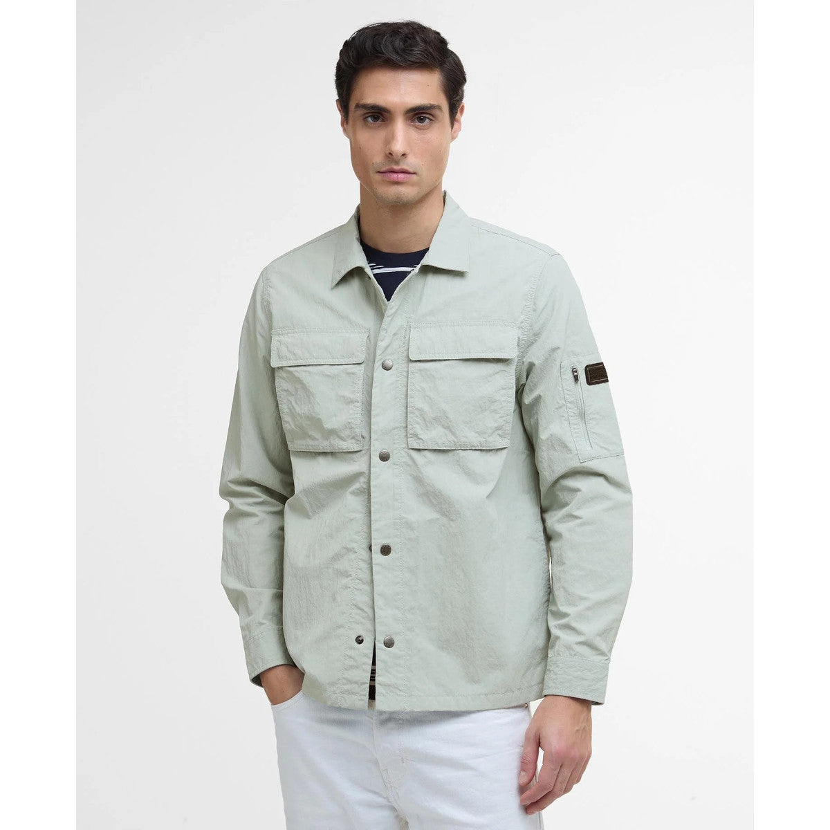 Barbour International Scots Overshirt GY33 Mineral Grey