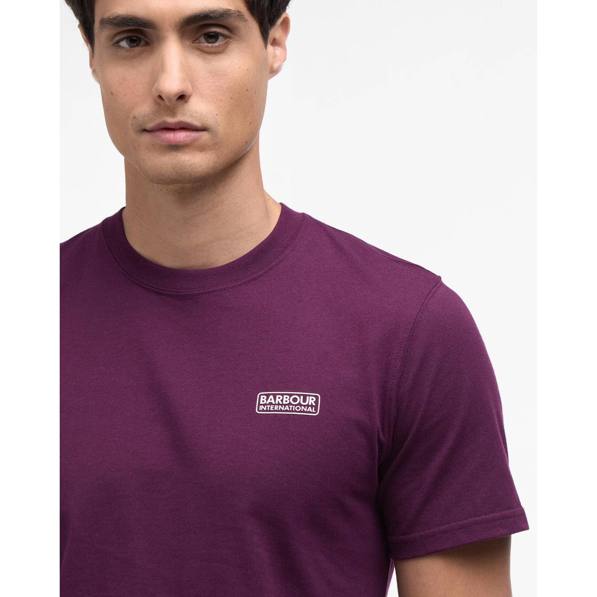 BarbourInternationalSmallLogoT-ShirtPU99PotentMerlot__2