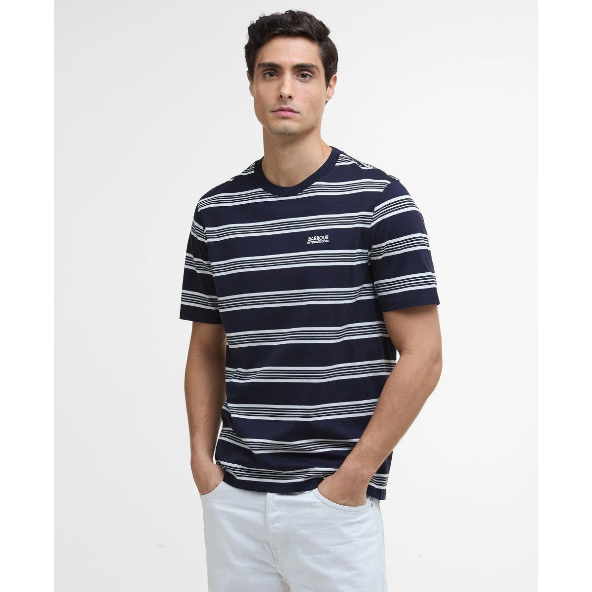 Barbour International Upham Stripe T-Shirt NY94 Navy