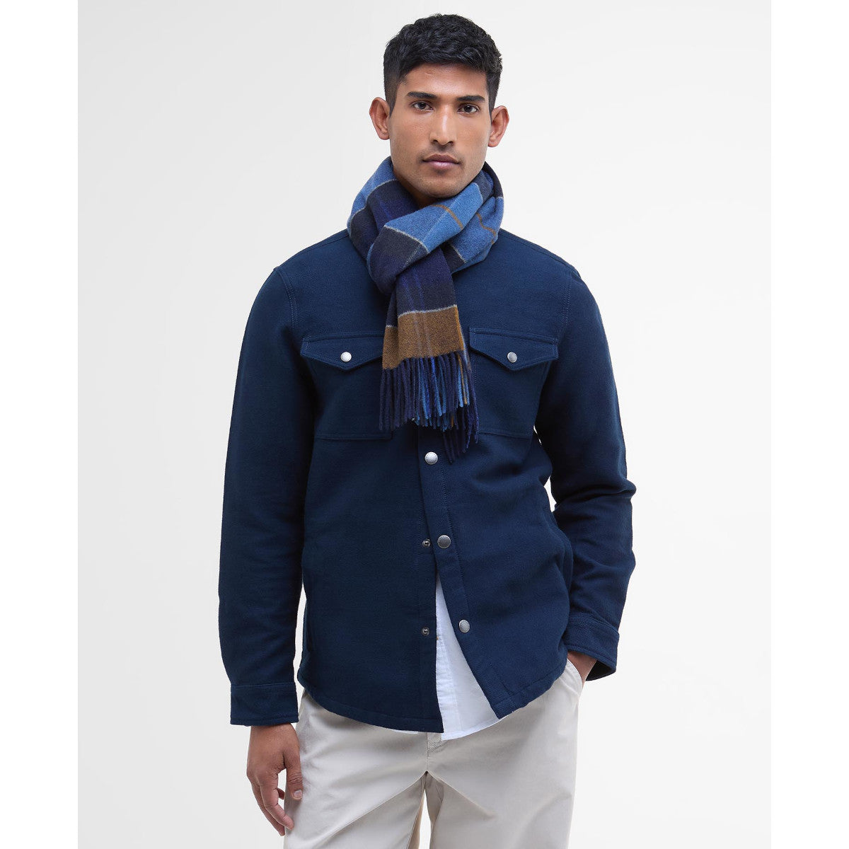 Barbour Inverness Tartan Scarf TN54 Midnight