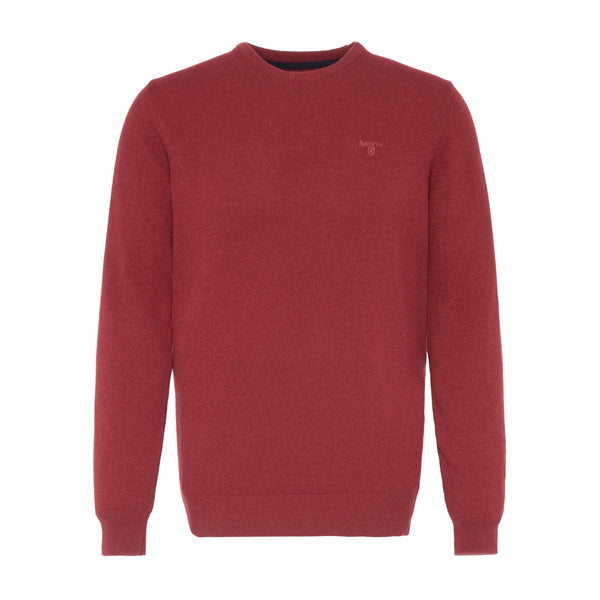 Barbour Lambswool Crew Neck Knit RE53 Red