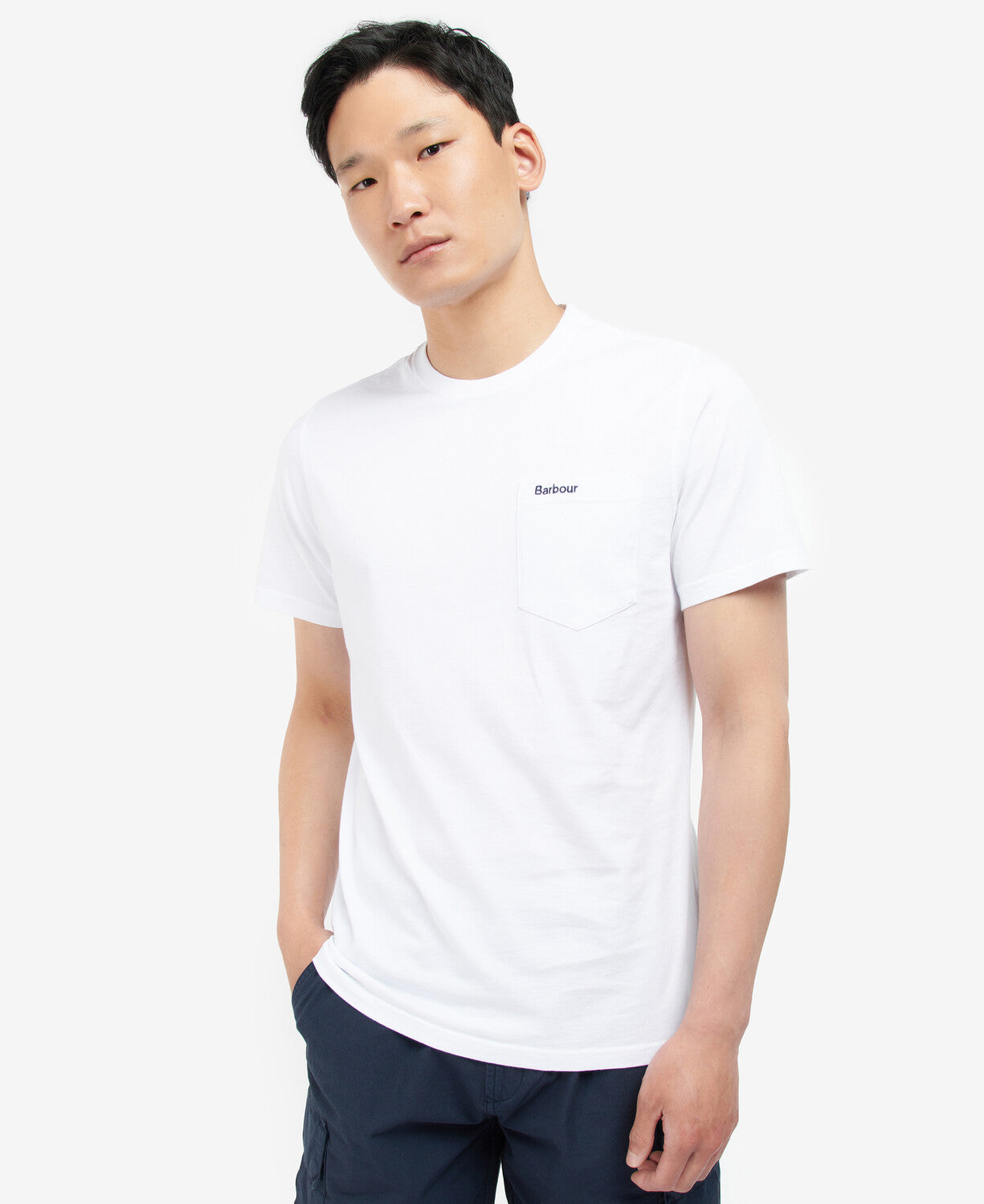 Barbour Langdon Pocket T-Shirt WH11 White