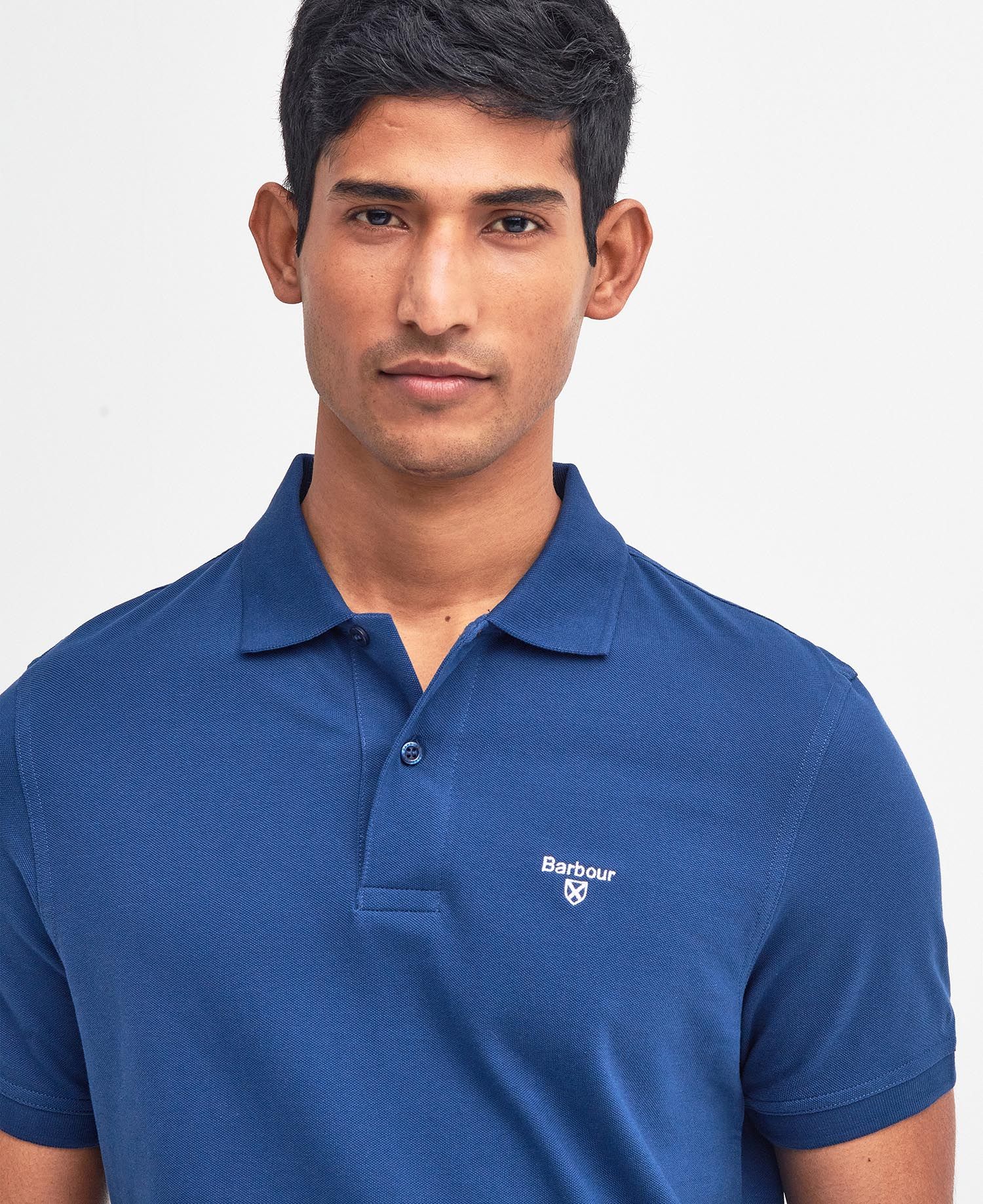 Barbour Lightweight Sports Polo Shirt BL91 Blue