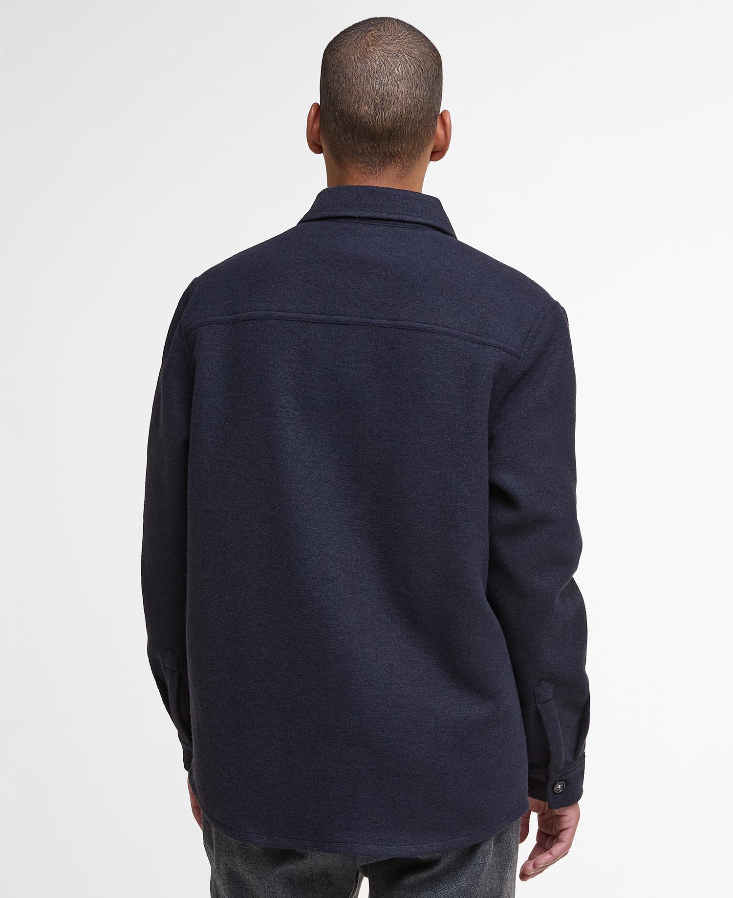 Barbour Marlow Wool Overshirt NY72 Navy