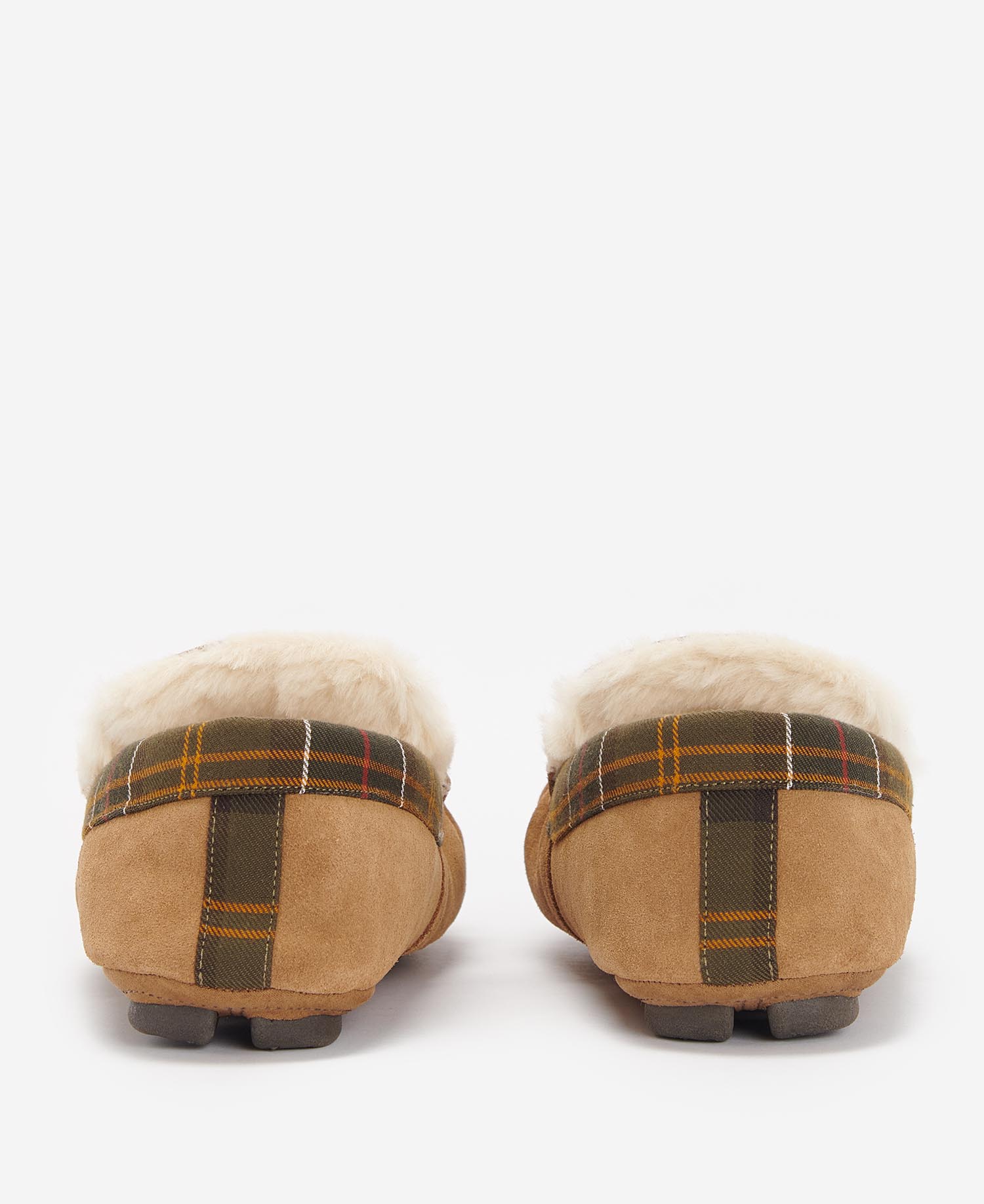 Barbour Monty Moccasin Slippers BE51  Camel Suede