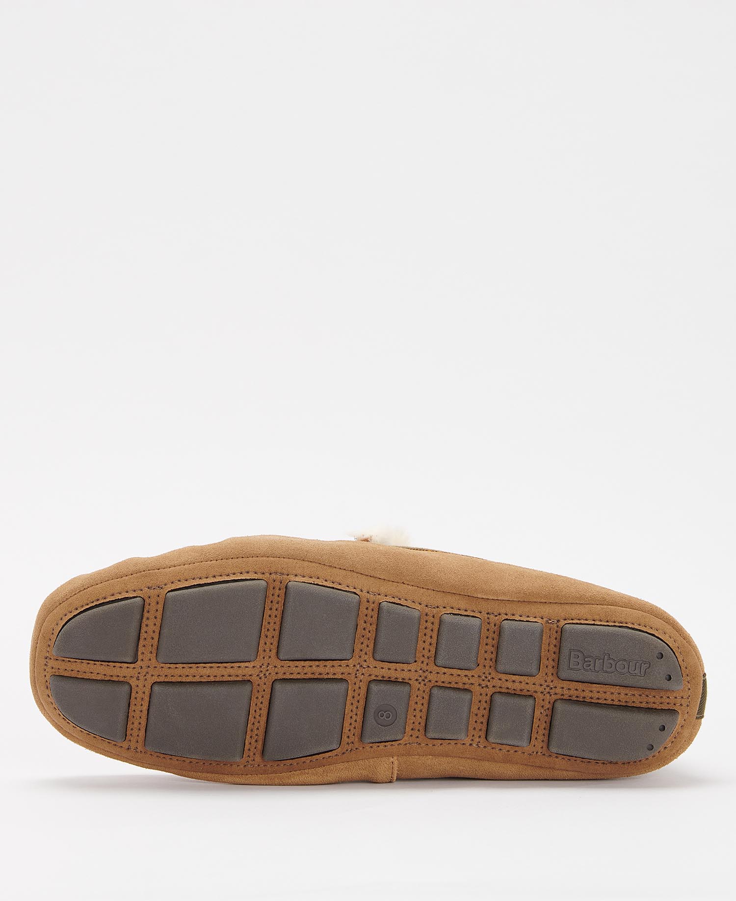 Barbour Monty Moccasin Slippers BE51  Camel Suede