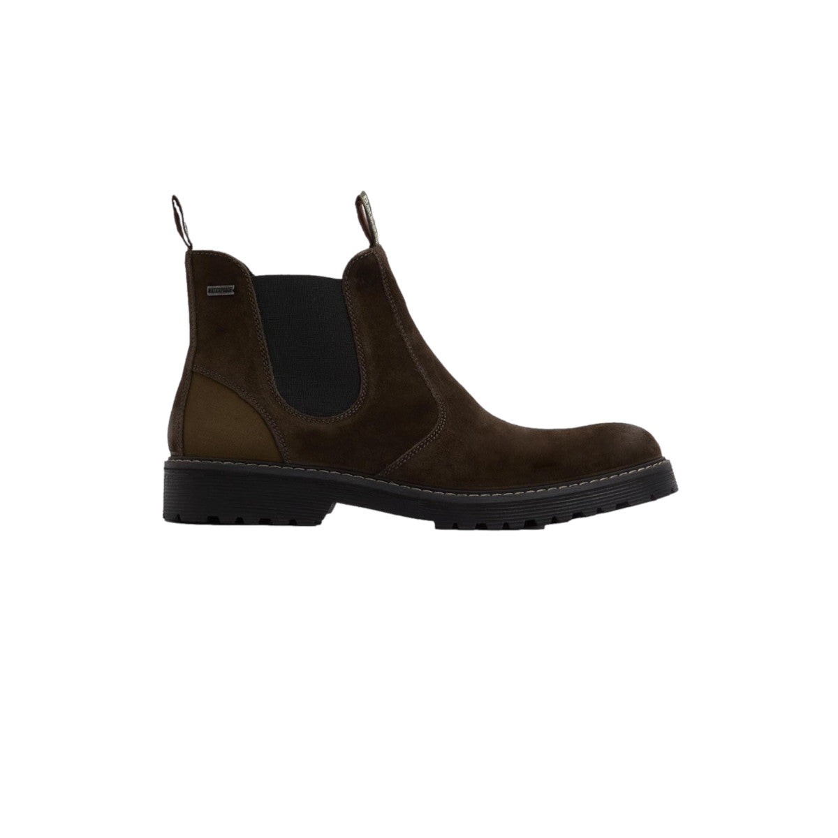 Barbour Patton Chelsea Boots BR98 Oiled Brown Suede