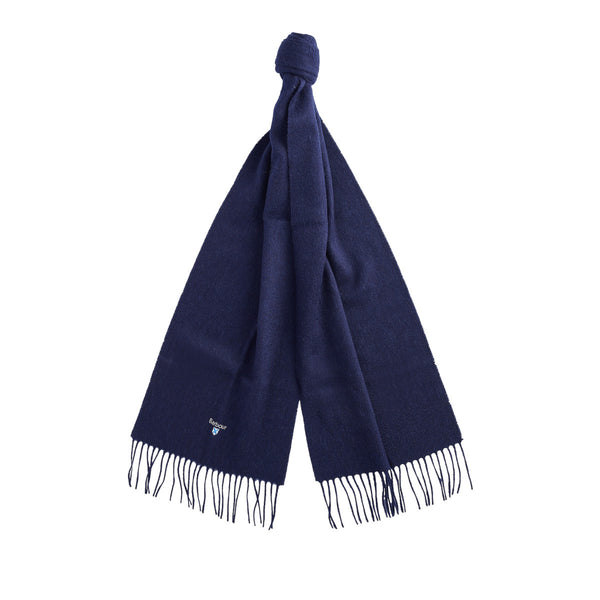 Barbour Plain Lambswool Scarf NY11 Navy