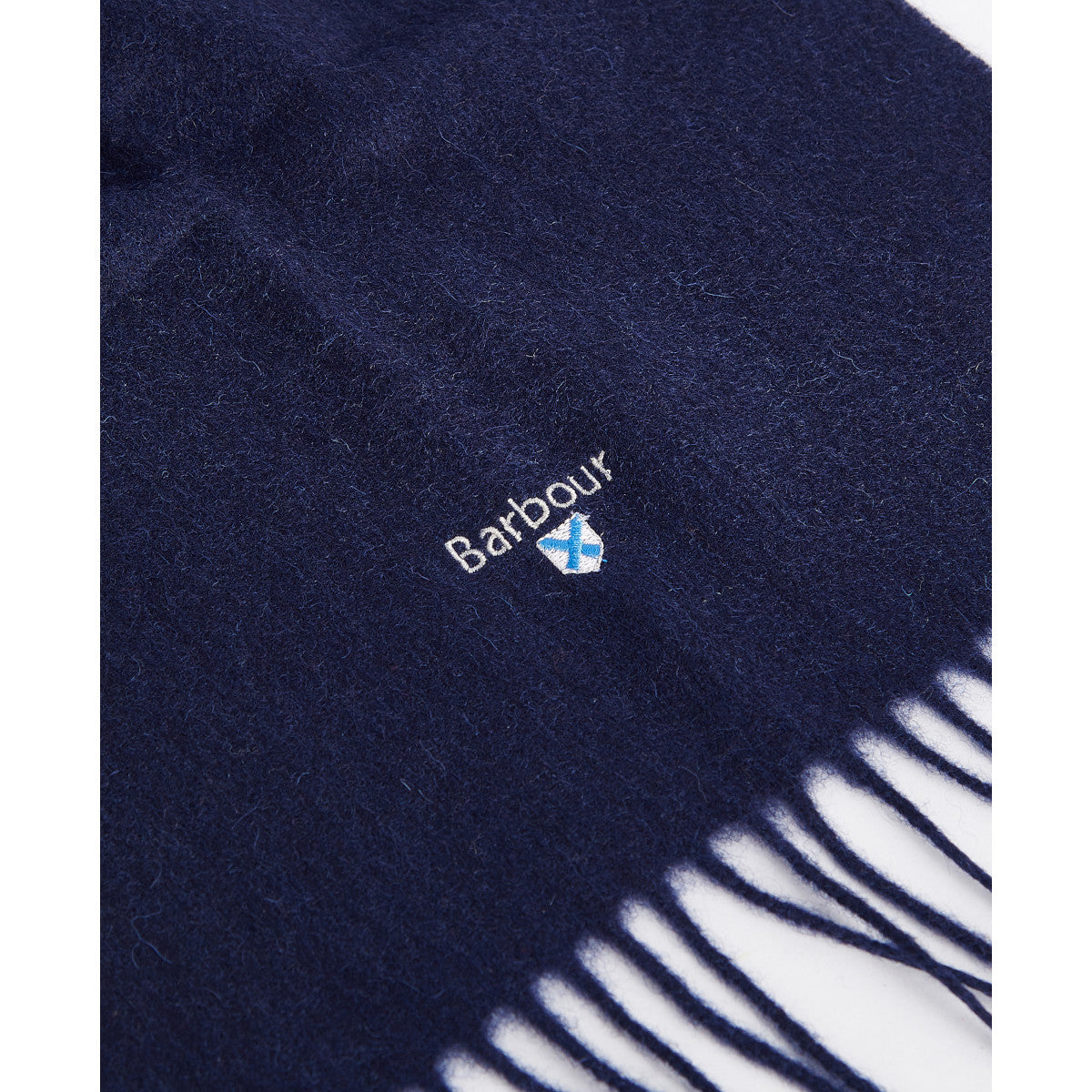 Barbour Plain Lambswool Scarf NY11 Navy