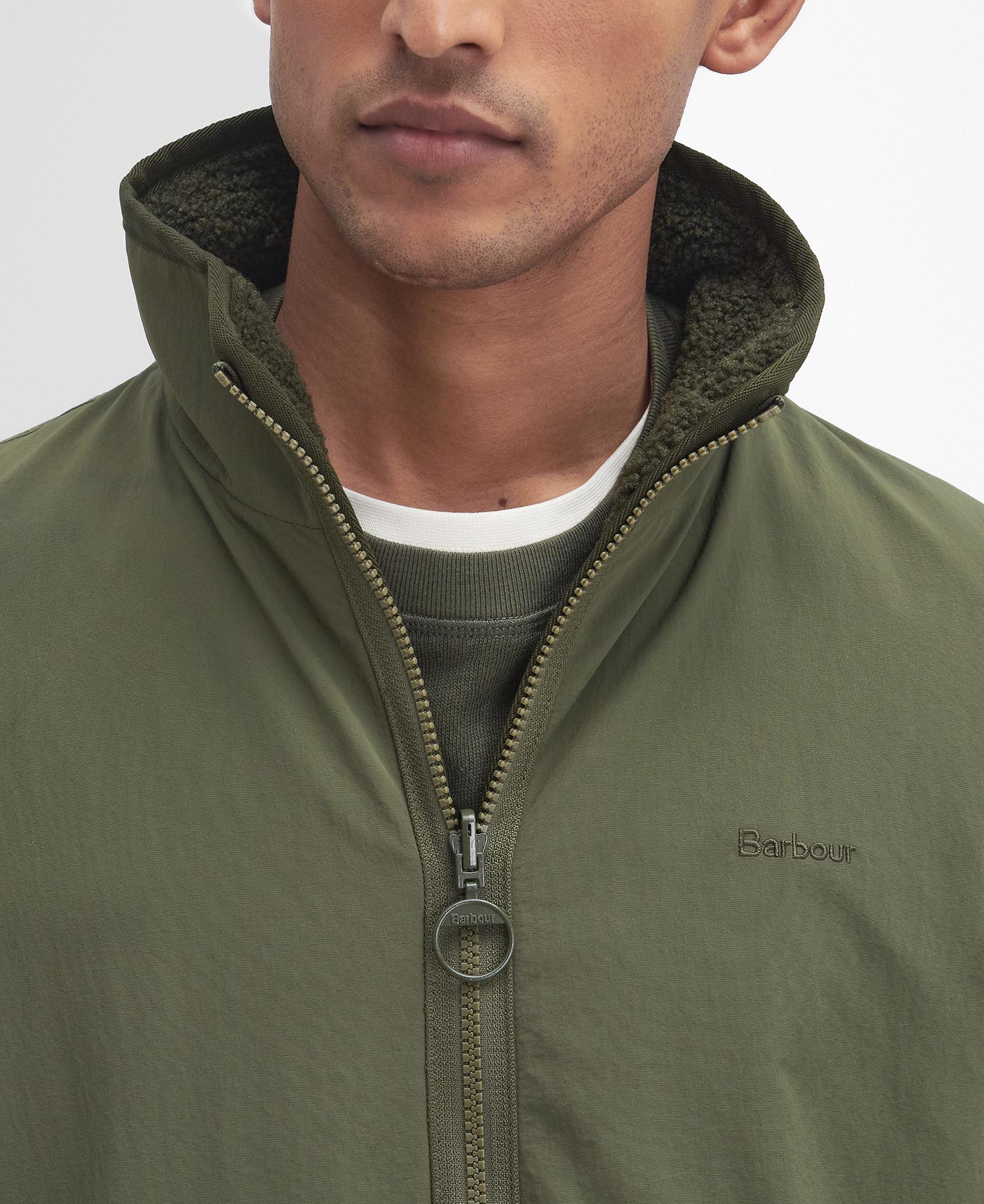 Barbour Reverse Fleece GN71  Green