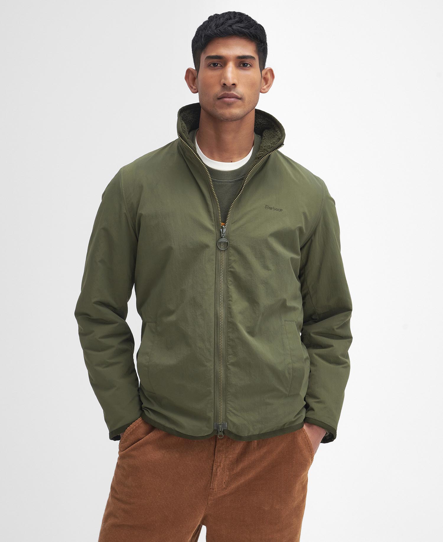 Barbour Reverse Fleece GN71  Green