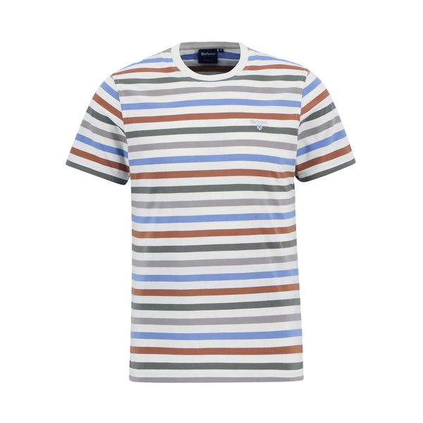 Barbour Rokeby Yarn Dye Stripe T-Shirt WH32  Whisper White