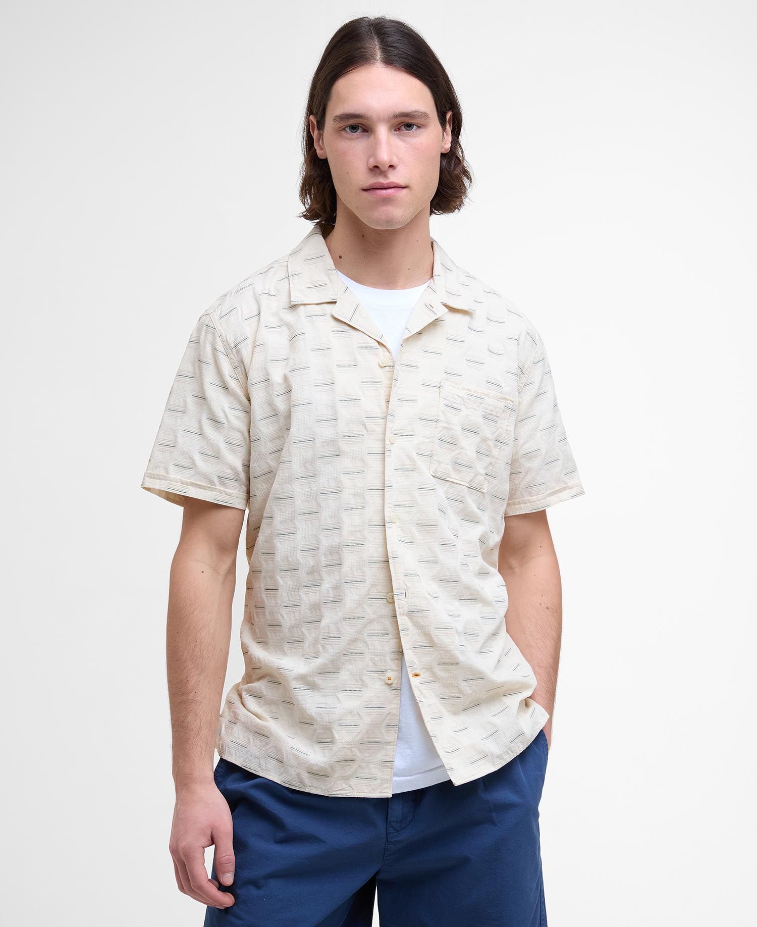 Barbour Saunton Shirt WH32  Whisper White