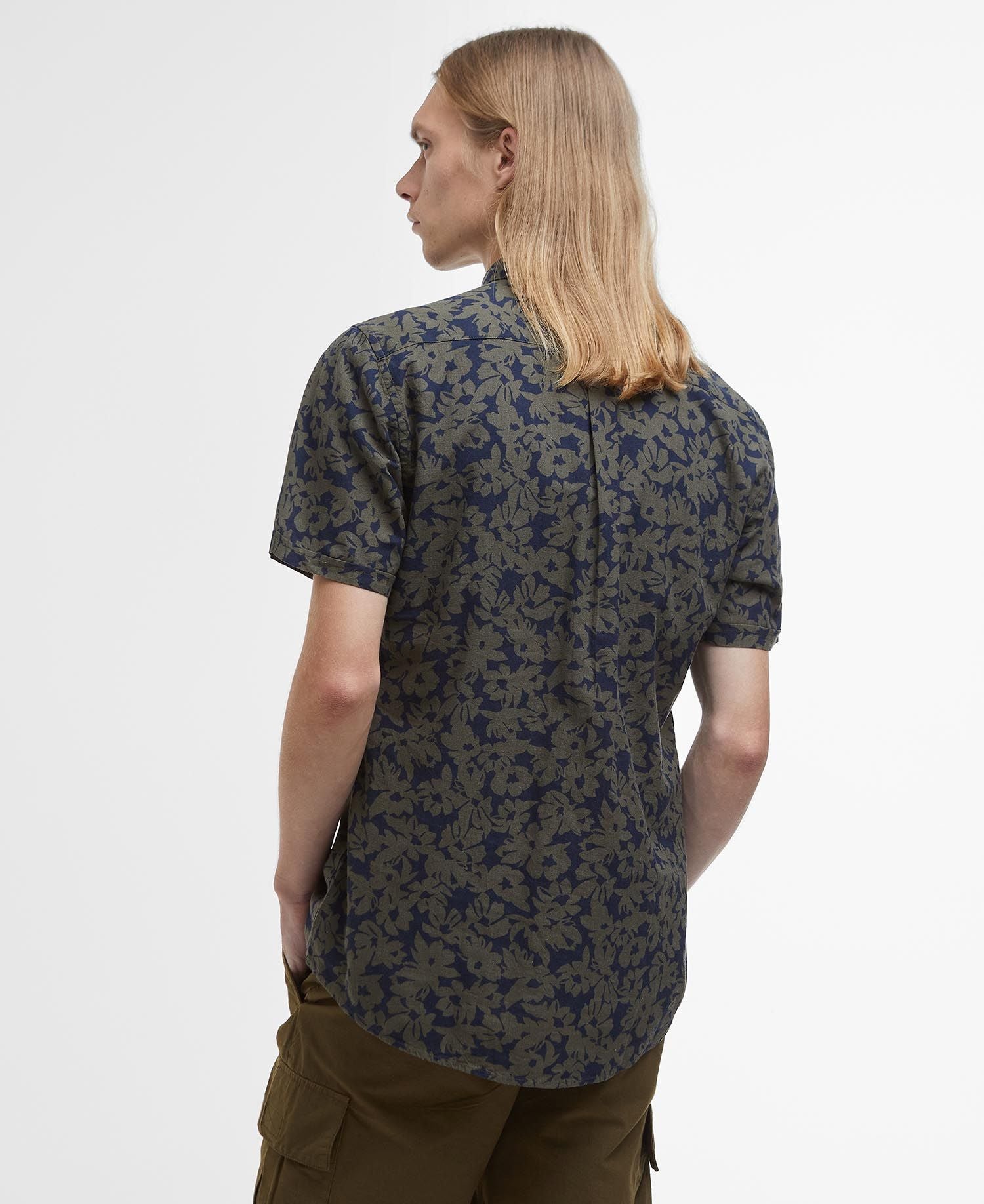 Barbour Sidmouth Printed SS Shirt NY91 Navy