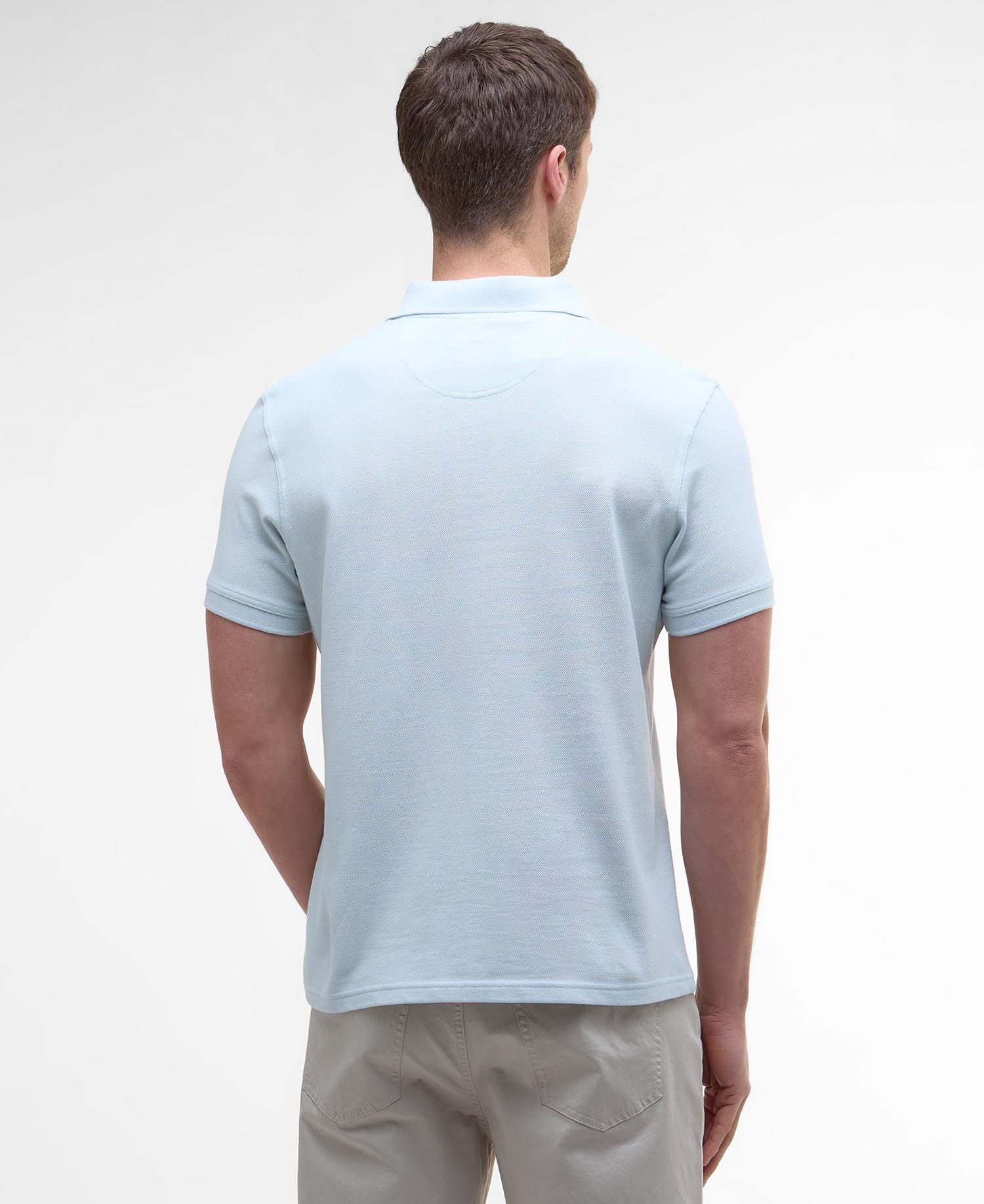 Barbour Sports Tailored Polo BU28 Bleached Blue
