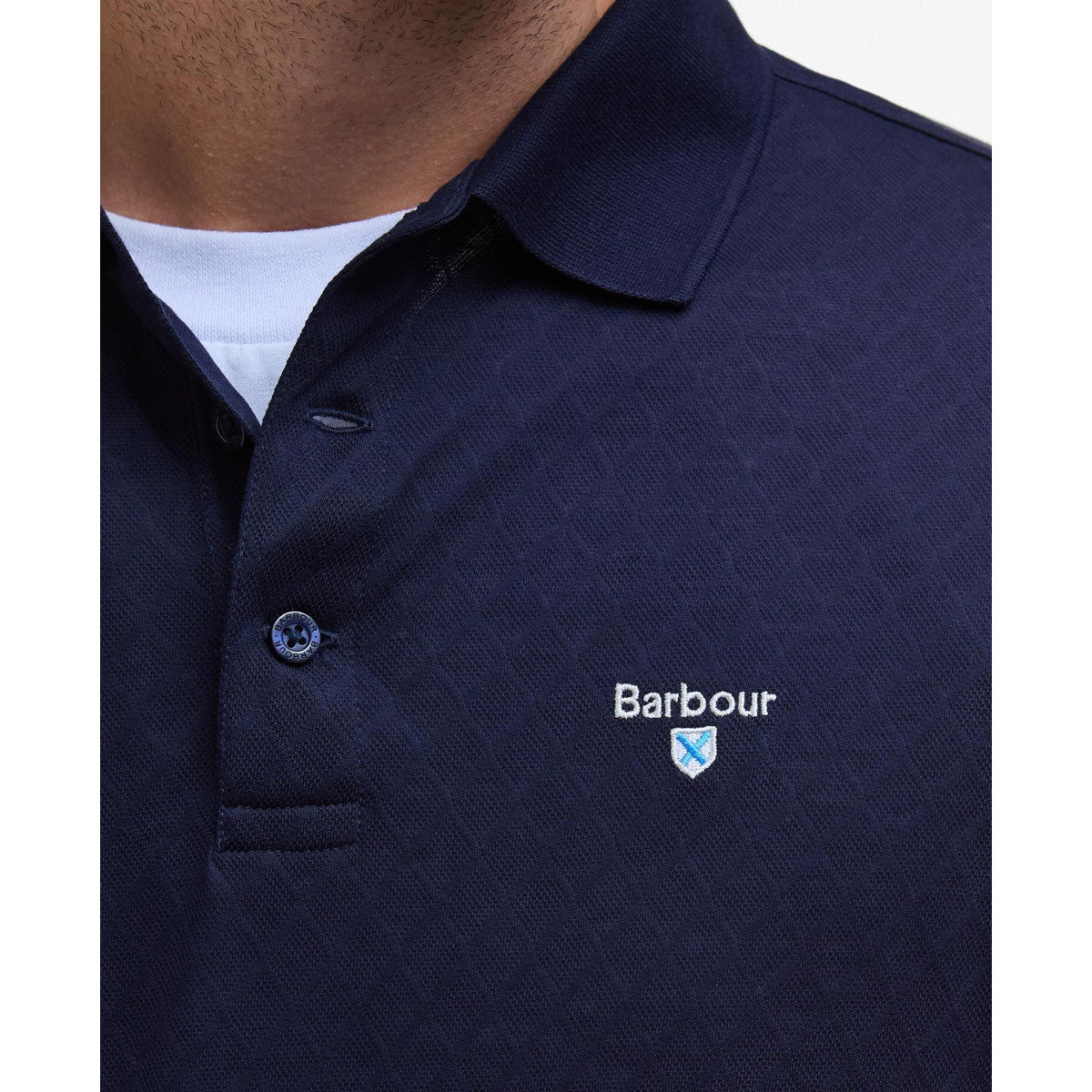 Barbour Sutton Tailored Fit Polo NY91 Navy