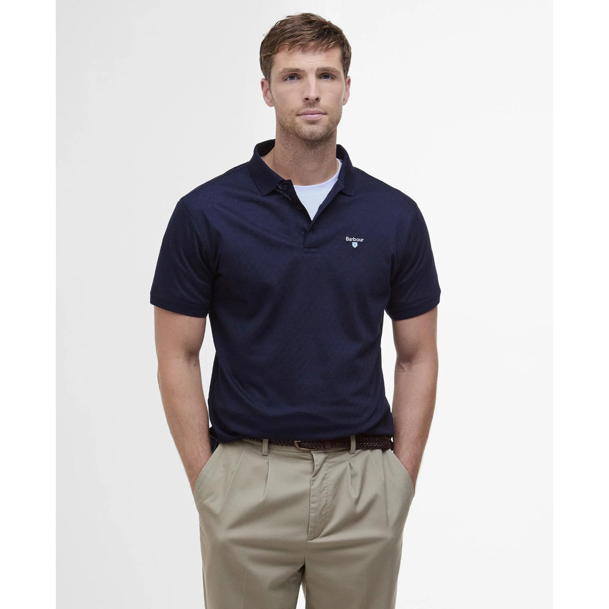 Barbour Sutton Tailored Fit Polo NY91 Navy