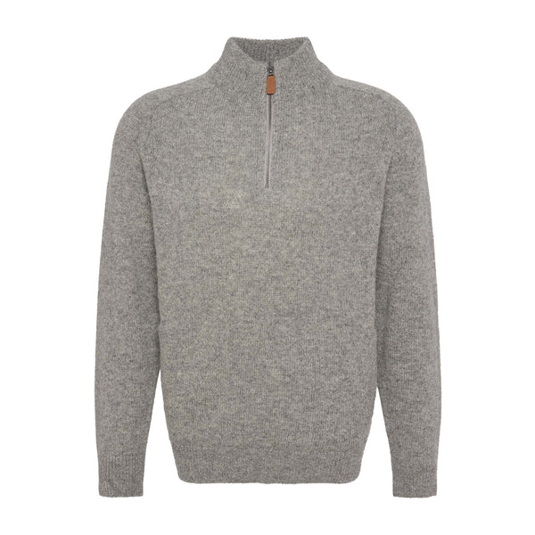 Barbour Talder Half Zip Knit GY52 Grey