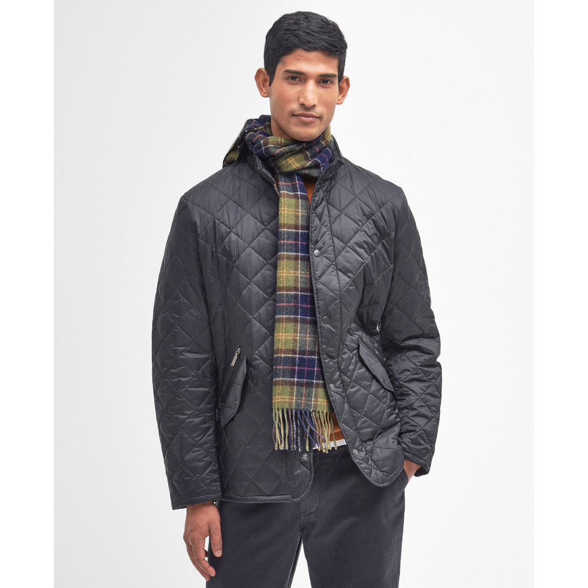 Barbour Tartan Lambswool Scarf TN11 Classic Tartan