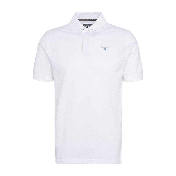 Barbour Tartan Polo Shirt A2-24 WH73  White