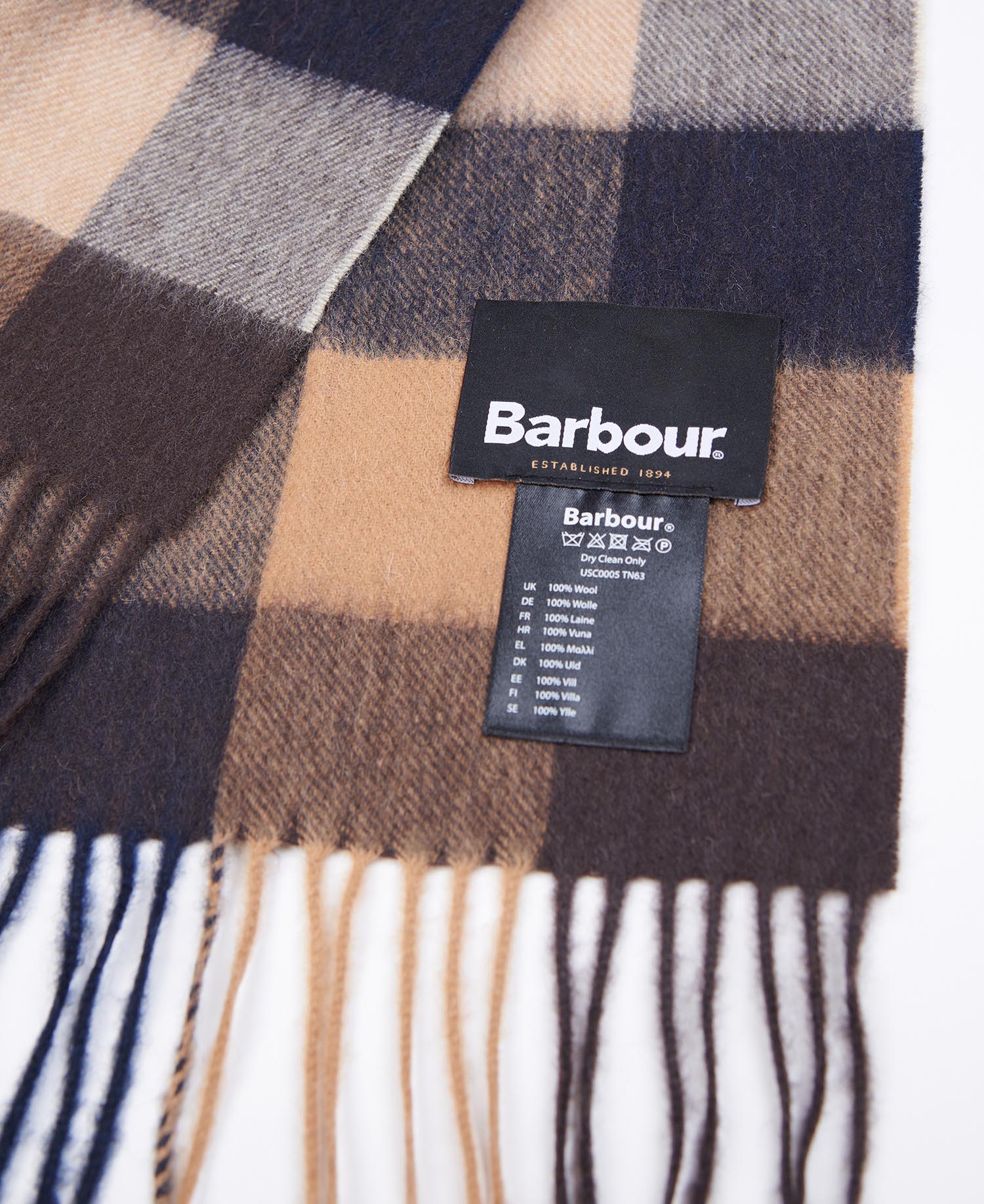 Barbour Tattersall Lambswool Scarf TN63  Autumn Dress