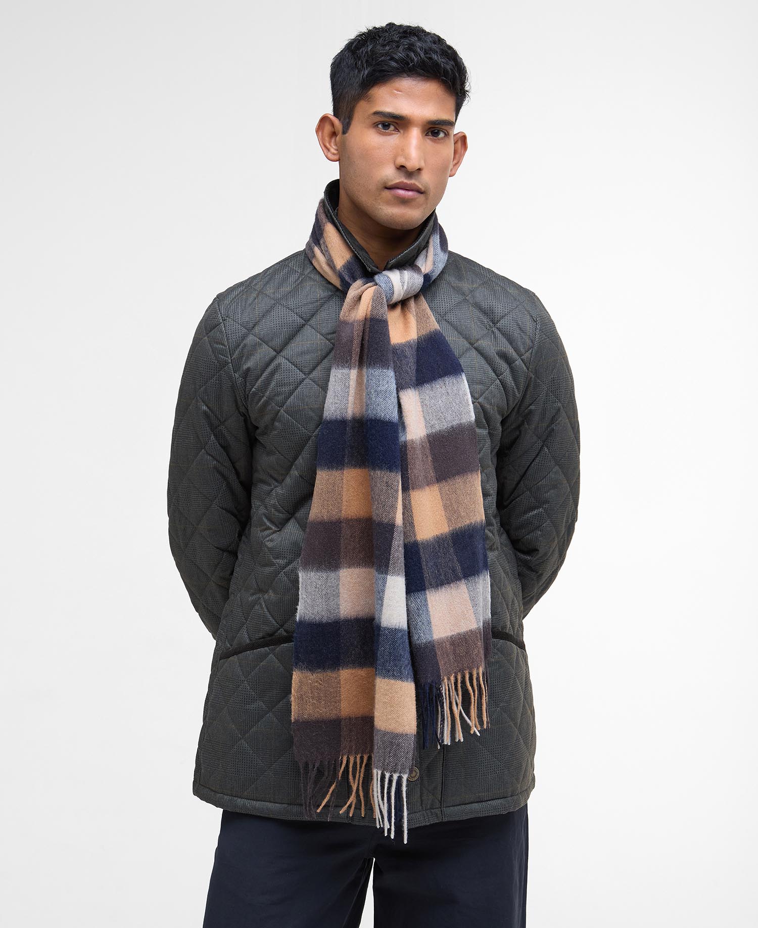 Barbour Tattersall Lambswool Scarf TN63  Autumn Dress