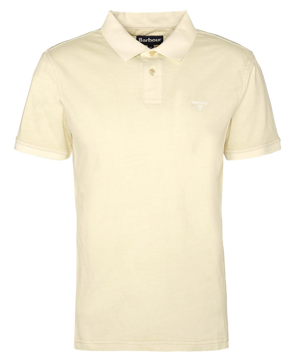 Barbour Terra Dye Polo Shirt YE38 Yellow Haze