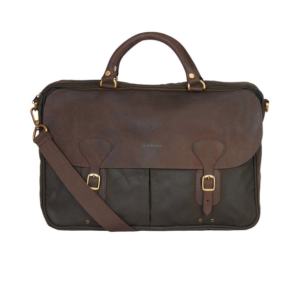 Barbour Wax Briefcase OL71 Olive