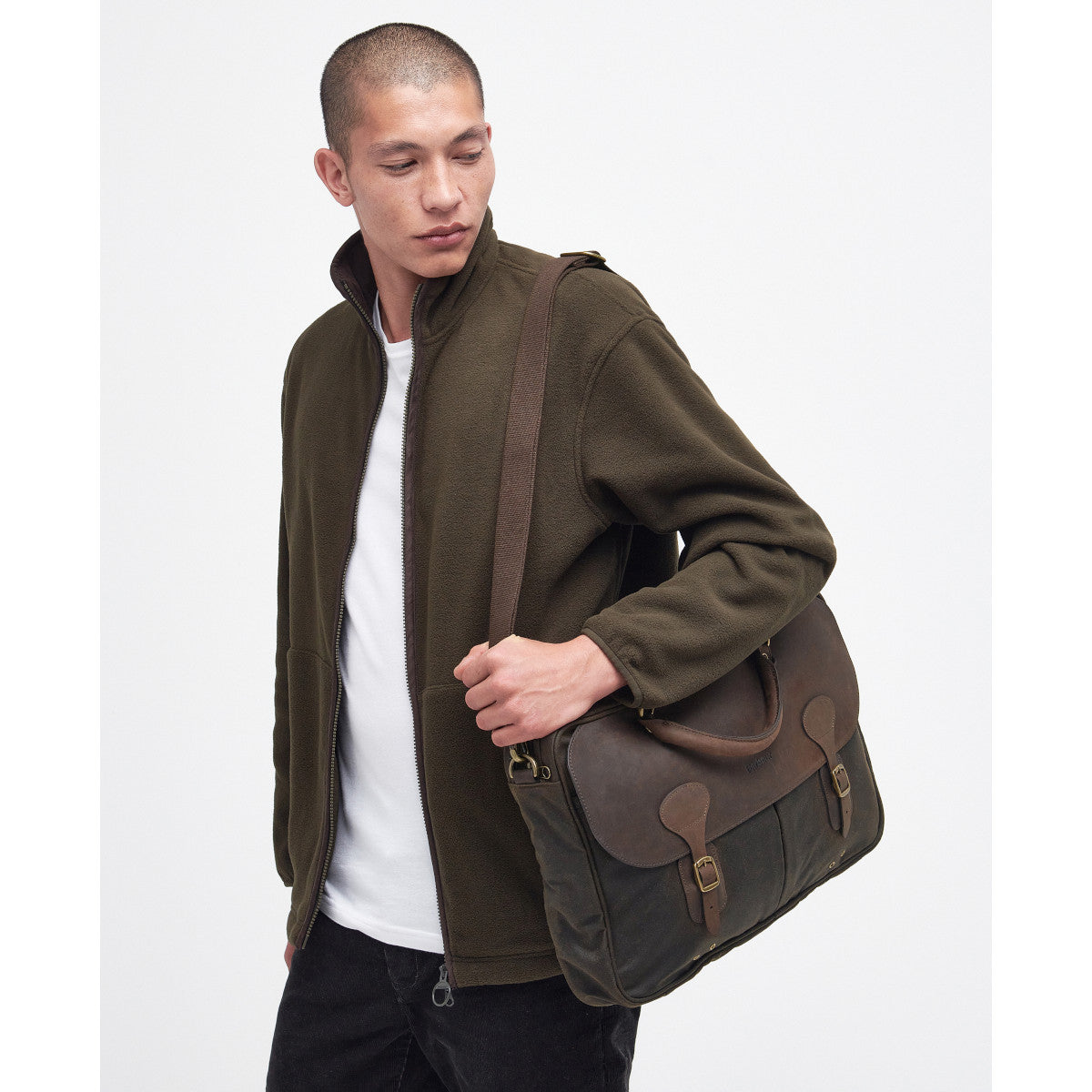 Barbour Wax Briefcase OL71 Olive