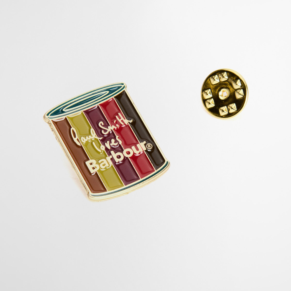 Barbour X Paul Smith Barbour PS Pin Badge MI31 Wax Tin