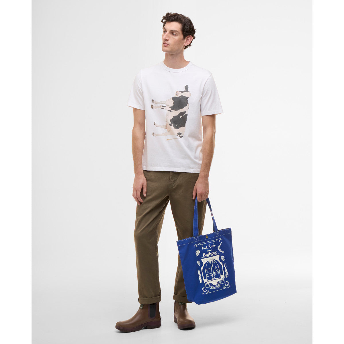 Barbour X Paul Smith Barbour PS Tote Bag BL11 Blue