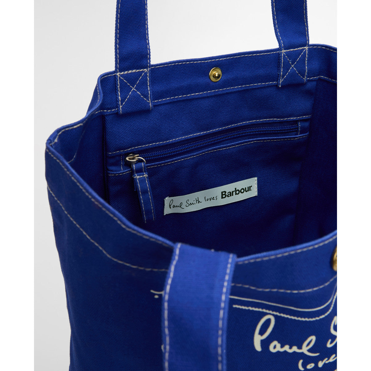 Barbour X Paul Smith Barbour PS Tote Bag BL11 Blue